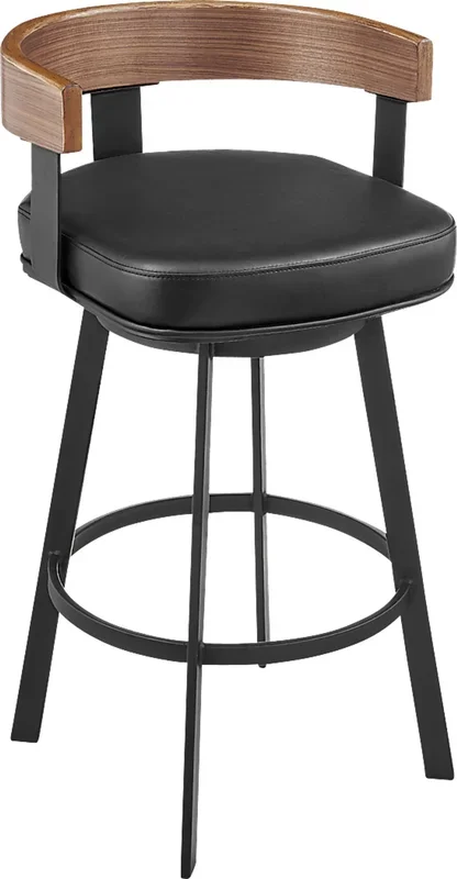 Shadefly II Black and Brown Barstool