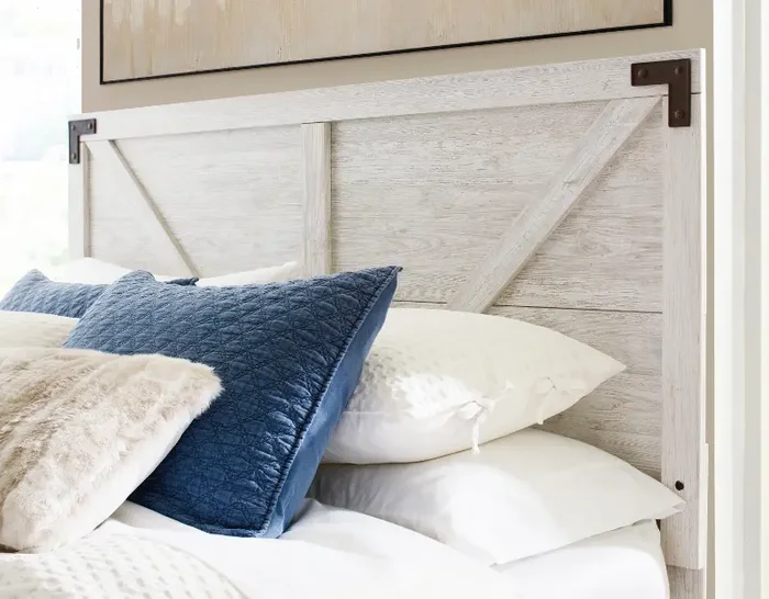 Shawton Whitewash Full Headboard