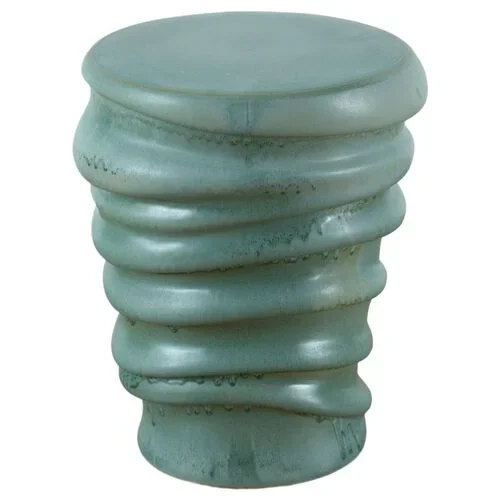 Soraya Garden Stool, Blue