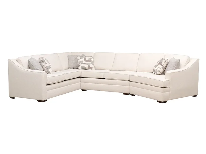 Thomas Sugarshack Vanilla 3 Piece Left Arm Sofa Sectional