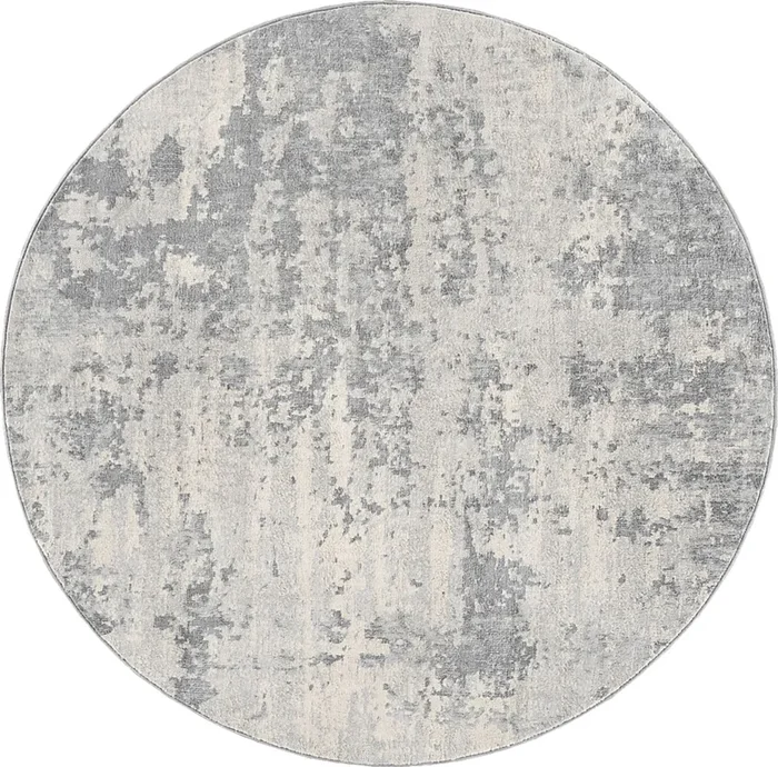 Tristram III Silver 5’3 Round Rug