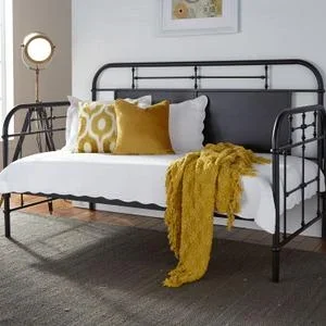 Twin Metal Day Bed – Black