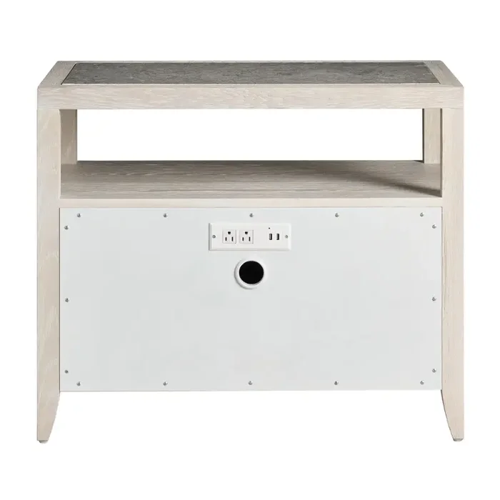 U428356 Universal Furniture Avaline – White Oak Carmen Two Drawer Nightstand