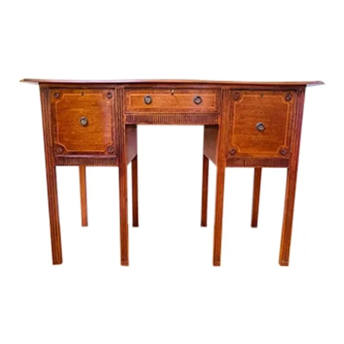 Vintage 18th Century English Style Serpentine Sideboard Cabinet