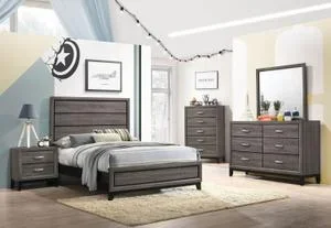Watson 5-piece Full Bedroom Set Grey Oak