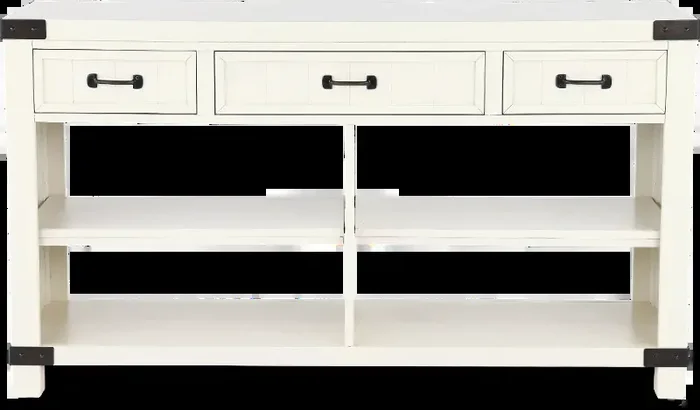 White River White Sofa Table