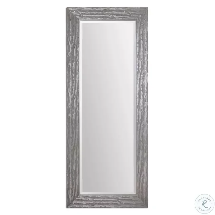 Winthorpe Metallic Silver Floor Mirror