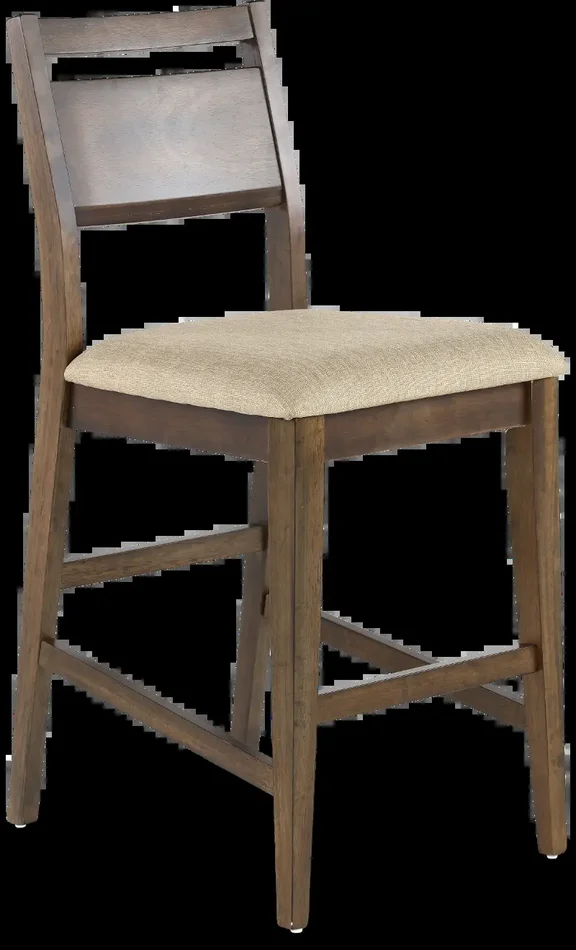 Zoey Natural Brown Counter Height Stool